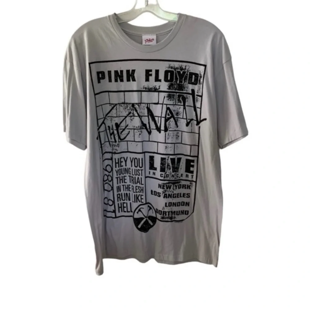 2000s Pink Floyd The Wall Graphic Band T Shirt Grey & Black Festival Sz XL NWOT - Picture 11 of 11